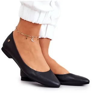 Maciejka Skórzane Czarne Damskie Baleriny 04100 - Baleriny - miniaturka - grafika 1