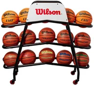 Koszykówka - Wilson Wózek stojak na piłki koszykarskie Deluxe Ball Cart - WTB181800 - miniaturka - grafika 1