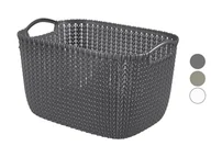Pudła i pojemniki do przechowywania - Curver Koszyk Knit, imitacja dzianiny, 19 L - miniaturka - grafika 1