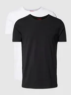 Koszulki męskie - T-shirt z nadrukiem z logo w zestawie 2 szt. model ‘HUGO-Round’ - miniaturka - grafika 1