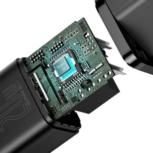 Baseus Super Si 1C szybka ładowarka USB Typ C 20 W Power Delivery czarny (CCSUP-B01) - Ładowarki do telefonów - miniaturka - grafika 8