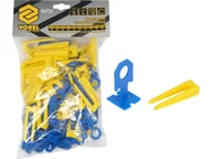 Narzędzia glazurnicze - System, klipsy i kliny do poziomowania płytek 2mm 50+50szt - miniaturka - grafika 1