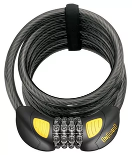 Onguard Zamek szyfrowy Combo doberman, czarny 8031GLO - Akcesoria rowerowe - miniaturka - grafika 1