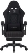 Fotele gamingowe - Fotel Gamingowy z tkaniny EXTREME FX z podnóżkiem - miniaturka - grafika 1