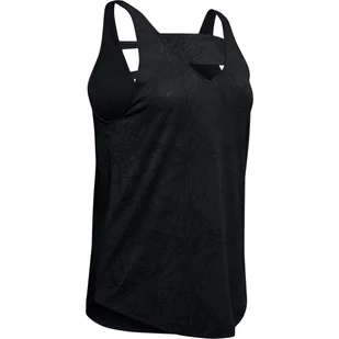 Damski podkoszulek Under Armour  Perpetual Tank Jacquart-BLK XS - Koszulki sportowe damskie - miniaturka - grafika 1