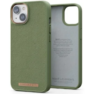 Njord by Elements Etui zamszowe do iPhone 14 Plus Olive Comfort+ - Etui i futerały do telefonów - miniaturka - grafika 1