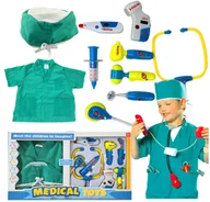 Zabawy w naśladowanie dorosłych - Zestaw Lekarski Mały Doktor Chirurg Światło Dźwięk X162 - miniaturka - grafika 1