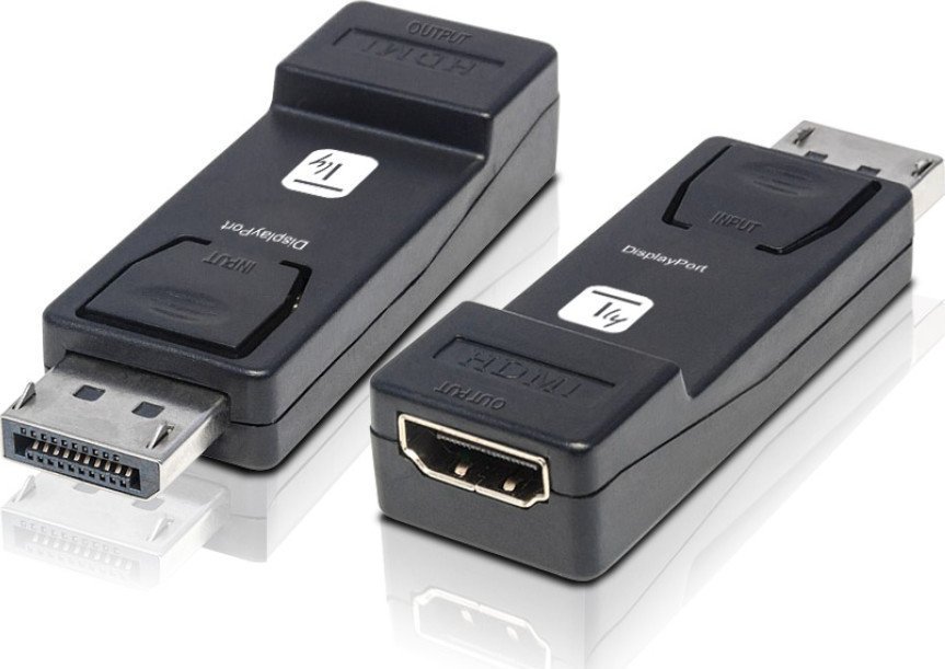 Techly Adapter AV Adapter - DisplayPort Stecker auf HDMI 4K 30Hz