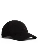 Czapki męskie - Tommy Hilfiger Czapka z daszkiem Th Flag 6 Panel Cord Cap AM0AM13583 Czarny - miniaturka - grafika 1