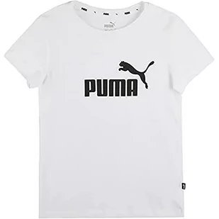 Puma Koszulka dziewczęca Ess logo G Czarny 116 587029 - Koszulki dla dziewczynek - miniaturka - grafika 1