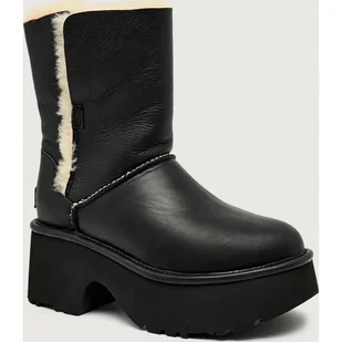 UGG Skórzane botki W ESMEE z dodatkiem wełny - Botki damskie - miniaturka - grafika 1