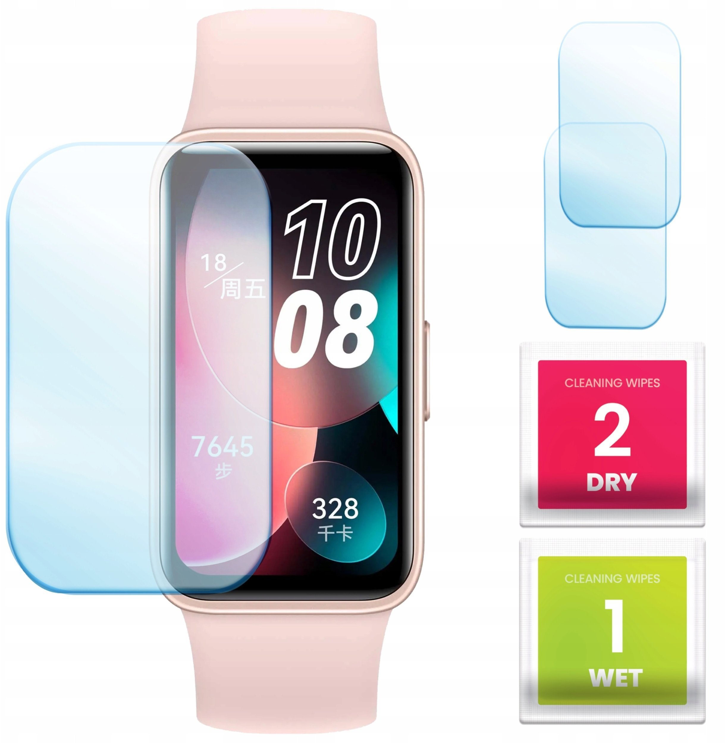 2-PAK Szkło Hybrydowe do Huawei Band 8 Szybka, Szkiełko, Ochronne