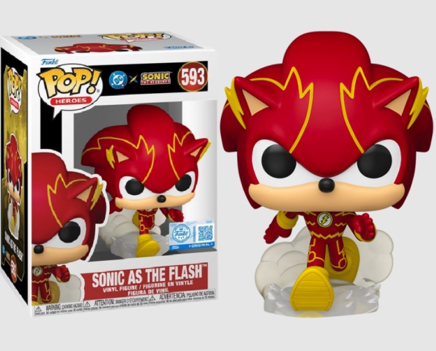 funko pop! dc comics jla & sonic heroes 593 sonic as the flash