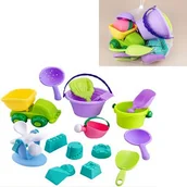 Materace dmuchane i koła do pływania - Duży Zestaw Do Piasku 16 Elementów Wiaderka +Auto - miniaturka - grafika 1