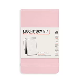 LEUCHTTURM1917 364412 kieszeń na notatnik (A6), twarda okładka, 184 strony numerowane, puder, kropki - Pozostałe książki - miniaturka - grafika 1