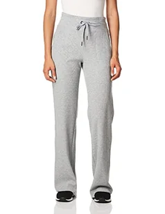 Calvin Klein Damskie spodnie termiczne z szerokimi nogawkami Premium Performance, Perłowy szary wrzos, M - Spodnie damskie - miniaturka - grafika 1