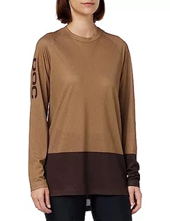 Koszulki i topy damskie - POC Damska koszulka MTB Pure LS, Jaspis brązowy/aksynit brązowy, XS - grafika 1