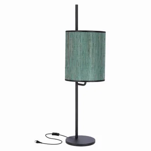 BENDI LAMPA STOŁOWA CZARNY 1X40W E27 ABAŻUR ZIELONY - Lampy stojące - miniaturka - grafika 1