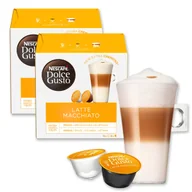 Kawa w kapsułkach i saszetkach - Kapsułki Dolce Gusto do ekspresu Latte Macchiato Nescafe zestaw 2 x 16 szt. - miniaturka - grafika 1