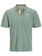 Koszulki męskie - Jack & Jones Koszulka polo w kolorze zielonym - miniaturka - grafika 1
