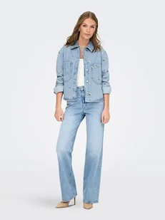 ONLY Koszula dżinsowa w kolorze błękitnym - Koszule damskie - miniaturka - grafika 1
