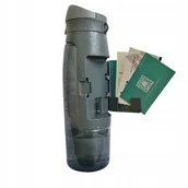 Shakery i bidony sportowe - Bidon ze Schowkiem na Pieniądze Dokumenty Klucze Do Biegania Sportowy 750ml - miniaturka - grafika 1