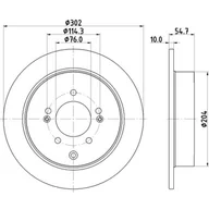 Tarcze hamulcowe - Tarcza hamulcowa HELLA 8DD 355 126-911 - miniaturka - grafika 1