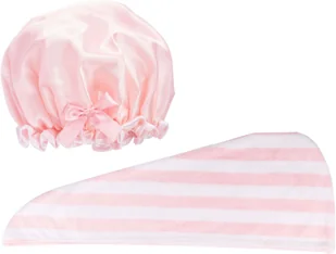 Brushworks Luxury Hair Towel & Shower Cap - zestaw do włosów - Kosmetyki do kąpieli - miniaturka - grafika 5
