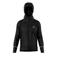 Kurtki męskie - COMPRESSPORT Kurtka biegowa przeciwdeszczowa THUNDERSTORM WATERPROOF 25/75 JACKET black - miniaturka - grafika 1