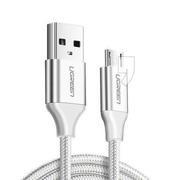 Kable USB - UGREEN Kabel 60152 (Micro USB M - USB 2.0 M; 1,5m; kolor biały) 2_223285 - miniaturka - grafika 1