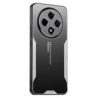 Etui i futerały do telefonów - Kompatybilny z etui na telefon Xiaomi Redmi 14C 4G ze stopu aluminium + TPU + tylna pokrywa PC Srebro - miniaturka - grafika 1