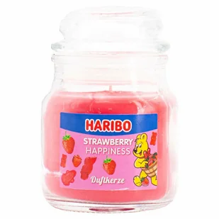 Świeczka zapachowa w szkle Haribo 85 g - Strawberry Happiness - Świece - miniaturka - grafika 1