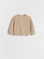 Komplety dla niemowląt - Reserved - Wzorzysta bluza - beżowy - miniaturka - grafika 1