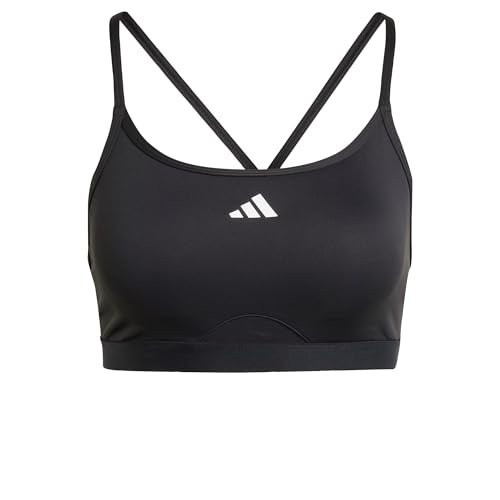 adidas Damski biustonosz AeroReact Training 3Stripes Bra, S Czarny