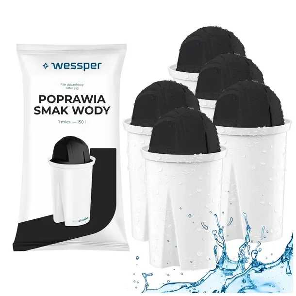 Filtr do wody Wessper aquaclassic STANDARD Sport do dzbanek filtrujący 5x