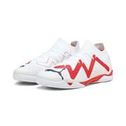 Piłka nożna - PUMA Future Match It męskie buty piłkarskie, Puma White PUMA Black Fire Orchidea, 39 EU - miniaturka - grafika 1