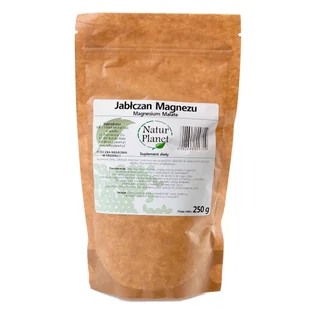 Suplement diety, Jabłczan Magnezu Proszek 250 g - Natur Planet - Witaminy i minerały - miniaturka - grafika 1