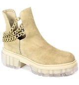 Botki damskie - Botki Karino 3954-001P Beż Wel - KARINO - miniaturka - grafika 1