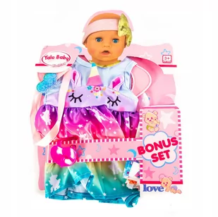 Ubranko Dla Lalki Bobas Tęczowa Sukienka - Domki dla lalek - miniaturka - grafika 1