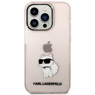 Etui i futerały do telefonów - Karl Lagerfeld Obudowa dla telefonów komórkowych IML Choupette NFT na Apple iPhone 14 Pro KLHCP14LHNCHTCP Różowy - miniaturka - grafika 1
