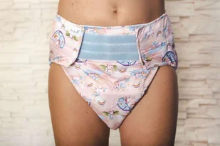 Pielucha wielorazowa dla dorosłych z wkładem - JEDNOROŻCE - Pieluchy dla dorosłych - miniaturka - grafika 1