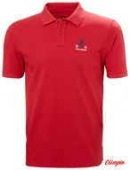 Koszulki męskie - Koszulka męska HELLY HANSEN KOSTER POLO - Red - miniaturka - grafika 1