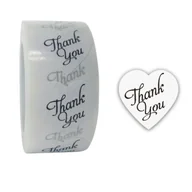 Scrapbooking - Naklejki Ozdobne Serca Thank You 20 Szt. - miniaturka - grafika 1