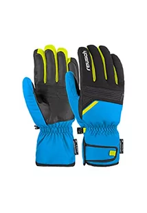 Reusch Unisex rękawiczki z palcami Bradley R-TEX® XT w eleganckim wzornictwie 4452 brill.blue/black/saf.yell, 9 - Rękawiczki - miniaturka - grafika 1