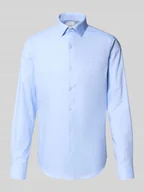 Koszule męskie - Koszula biznesowa o kroju slim fit z kołnierzykiem typu kent - miniaturka - grafika 1
