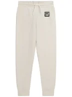 Spodnie i spodenki dla dziewczynek - DKNY Spodnie dresowe D34A85 S Biały Regular Fit - miniaturka - grafika 1