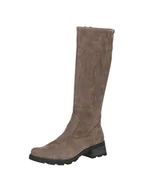 Kozaki damskie - Caprice Damskie buty z ciepłą podszewką 9-26603-43 modne kozaki, Cafe Stretch, 37,5 EU, Cafe Stretch, 37.5 EU - miniaturka - grafika 1