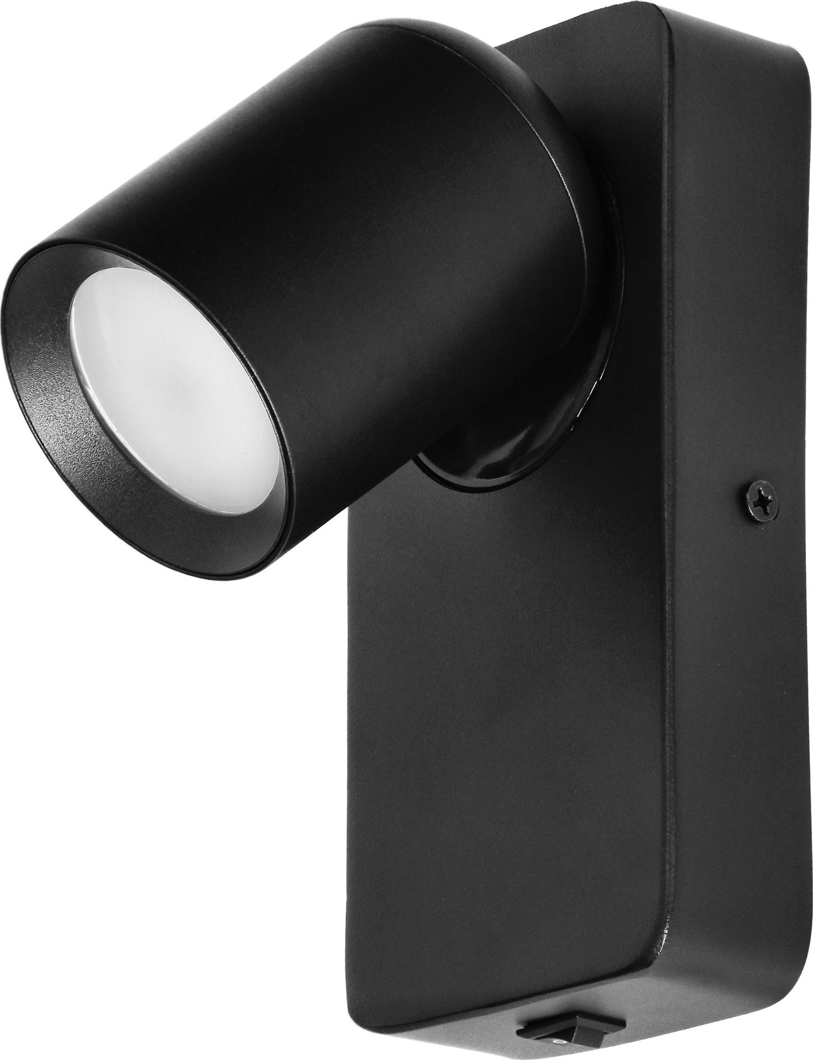 Lampa sufitowa Orno MALTA SP 1, oprawa ścienno-sufitowa, GU10 max. 12W, IP20, czarna, prostokątna podstawa