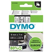 Etykiety do drukarek - Dymo Etykiety D1, samoprzylepne etykiety do drukarek etykiet LabelManager, autentyczne, 9 mm x 7 m, czarny nadruk na białym tle - miniaturka - grafika 1