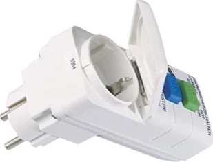 Bachmann Adapter zabezpieczenia ziemnozwarciowego BACHMANN biały, pokrywa na zawiasach - IP44 pon. 30mA prąd zadziałania - Gniazdka elektryczne - miniaturka - grafika 1